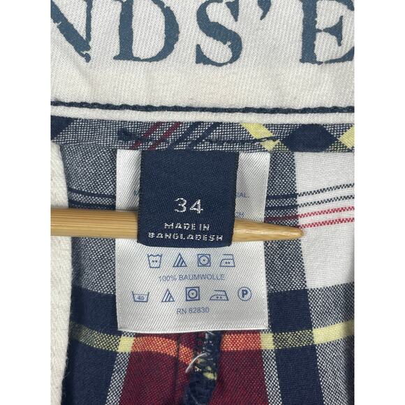Lands' End Mens Size 34 Plaid Shorts - Picture 3 of 9
